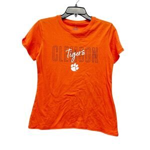 Rivalry Threads 91 NCAA Clemson Tigers Women's Crew Neck T-Shirt Orange Size L